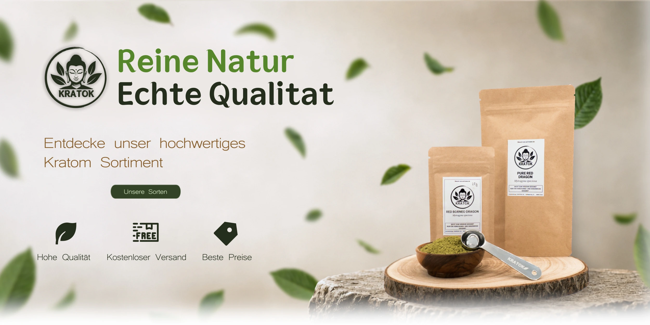 Kratok Banner Kratok Reine Natur Echte Qualität